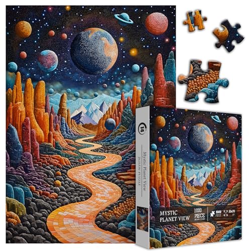 Magic Mountain Puzzles für Erwachsene, 1000 Teile, einzigartige Rock Grand Canyon Landschaft, Puzzle, Fantasie-Puzzle, Sternennacht, Planetenlandschaft, bunte Kunst, herausfordernde Puzzles Magic Mountain Puzzles für Erwachsene, 1000 Teile, einzigartige Rock Grand Canyon Landschaft, Puzzle, Fantasie-Puzzle, Sternennacht, Planetenlandschaft, bunte Kunst, herausfordernde Puzzles von PICKFORU