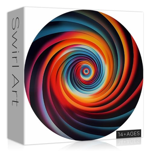 PICKFORU Impossible Puzzle for Adults 1000 Pieces Hard, Difficult Round Art Colorful Circle Gradient ,Challenging Jigsaw Puzzle for Adults PICKFORU Impossible Puzzle for Adults 1000 Pieces Hard, Difficult Round Art Colorful Circle Gradient ,Challenging Jigsaw Puzzle for Adults von PICKFORU