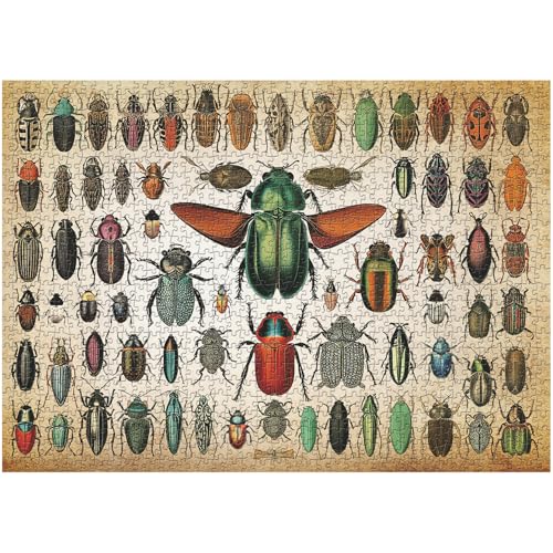PICKFORU Vintage Insekten Puzzles für Erwachsene 1000 Teile, Retro Bugs Jigsaw Puzzles, schwierige einzigartige Kunst 1000 Teile Puzzle als Wohnkultur PICKFORU Vintage Insekten Puzzles für Erwachsene 1000 Teile, Retro Bugs Jigsaw Puzzles, schwierige einzigartige Kunst 1000 Teile Puzzle als Wohnkultur von PICKFORU