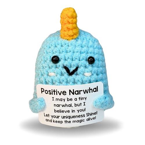 PICKLE BUDDIES Positives Narwal Magisches Tier - Emotionale Unterstützung Häkelpuppe Positive Häkeltiere Geschenke Emotionale Unterstützung Plüsch Stofftier für Angst & Stressabbau PICKLE BUDDIES Positives Narwal Magisches Tier - Emotionale Unterstützung Häkelpuppe Positive Häkeltiere Geschenke Emotionale Unterstützung Plüsch Stofftier für Angst & Stressabbau von PICKLE BUDDIES
