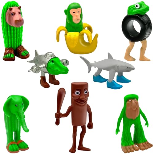 Italian Brainrot Figuren Set, 8 Stück Set Tung Tung Tung Sahur Figuren für Kinder und Erwachsene, Tralalero Tralala-inspiriert, kreative Schreibtisch Dekorationen Geschenke für Fans,Kollegen,Freunde Italian Brainrot Figuren Set, 8 Stück Set Tung Tung Tung Sahur Figuren für Kinder und Erwachsene, Tralalero Tralala-inspiriert, kreative Schreibtisch Dekorationen Geschenke für Fans,Kollegen,Freunde von PICKONA