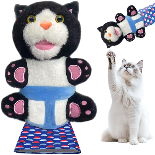 Katze Wrestling Puppet, Katze Wrestling Handschuhe, Plüschtier Spielzeug Handpuppe, Safe Interactive Play Tier Handhandschuh für Kinder und Haustiere Katze Wrestling Puppet, Katze Wrestling Handschuhe, Plüschtier Spielzeug Handpuppe, Safe Interactive Play Tier Handhandschuh für Kinder und Haustiere von PICKONA