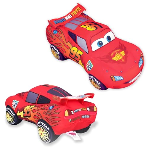 PIIMNT Cars Kuscheltier Lightning McQueen Plüschtiere, 25cm Cars Puppe Spielzeug, Lightning McQueen Auto Stuffed Animals Toy Geeignet für Kinder als Geburtstagsgeschenke von PIIMNT