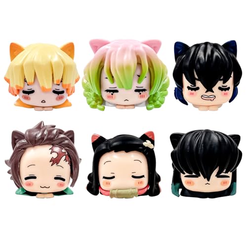 PIIMNT Demon-Slayer Figuren, 6 Stück Nezuko Tanjiro ActionFigur, Figuren Cartoon Charakter Modell Figuren,Demon-Slayer Statue, Spielzeugsammlungen, Geschenke für Junge PIIMNT Demon-Slayer Figuren, 6 Stück Nezuko Tanjiro ActionFigur, Figuren Cartoon Charakter Modell Figuren,Demon-Slayer Statue, Spielzeugsammlungen, Geschenke für Junge von PIIMNT