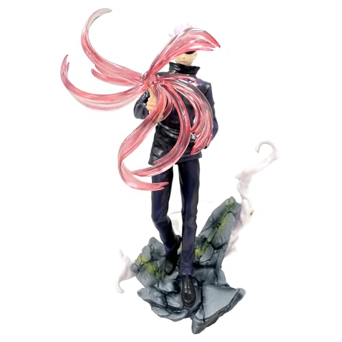 PIIMNT Gojo Satoru Figuren, 30cm Gojo Figur Anime Figur Gojo Satoru Figuren Modell Spielzeug, Ornamente, Desktop -Dekoration, Geschenke für Jungen, Mädchen, Fans von PIIMNT