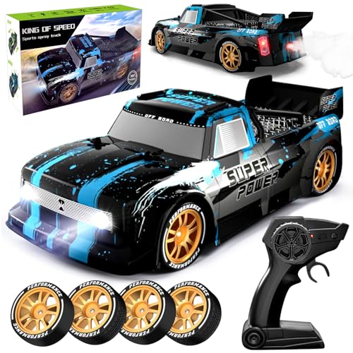 PIIMNT Rc Drift Car,Drift Car,Mini Rc mit 4WD Ferngesteuertes Auto 2.4Ghz für Ferngesteuertes Auto Ab 3 4 5 6 7 8 9 10 Jahre und Erwachsene (Blau) von PIIMNT
