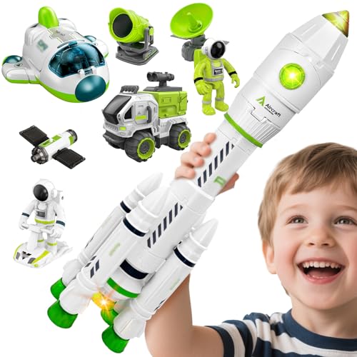 PIIMNT Space Raketen Spielzeug für Kinder,Space Shuttle Spielzeug für Kinder 3 4 5 6 7 8 Jahre,Rakete Weltraumspielzeug Geschenk für Jungen Mädchen PIIMNT Space Raketen Spielzeug für Kinder,Space Shuttle Spielzeug für Kinder 3 4 5 6 7 8 Jahre,Rakete Weltraumspielzeug Geschenk für Jungen Mädchen von PIIMNT