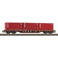 PIKO 24500 H0 Containertragwagen mit DSR Containern, DR, Ep. IV von PIKO