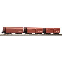 PIKO 28300 H0 3er Set Selbstentladewagen Fad6770 BKK, DR, Ep. IV von PIKO