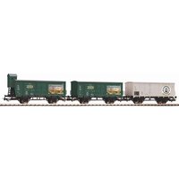 PIKO 58398 H0 3er Set Bierwagen „Brauereien aus Norddeutschland“, DB, Ep. III von PIKO
