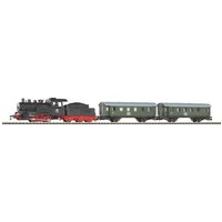 Start-Set mit Bettung Personenzug Dampflok mit Tender Start-Set mit Bettung Personenzug Dampflok mit Tender von PIKO