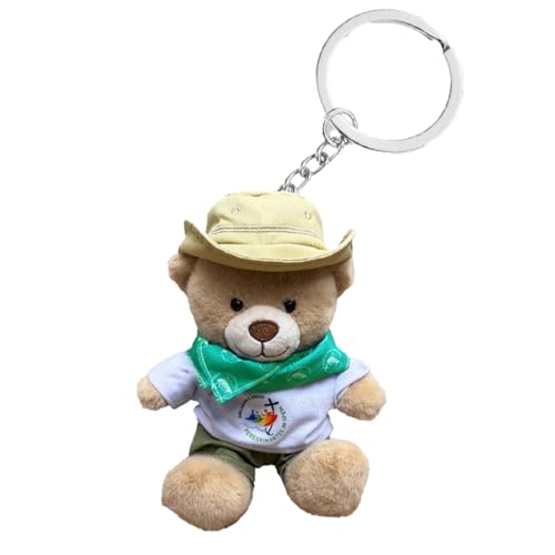 PILGRIM'S BACKPACK Schlüsselanhänger mit Teddybär, offizielles Jubiläumsprodukt 2025 (Mikro) von PILGRIM'S BACKPACK