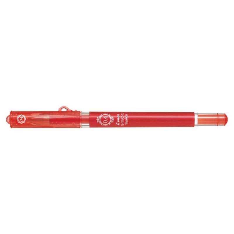 PILOT Gelschreiber in verschiedenen Farben & Stärken, PILOT Modell G-Tec-C Maica, Strichstärke 0,2 mm, Farbe rot von PILOT