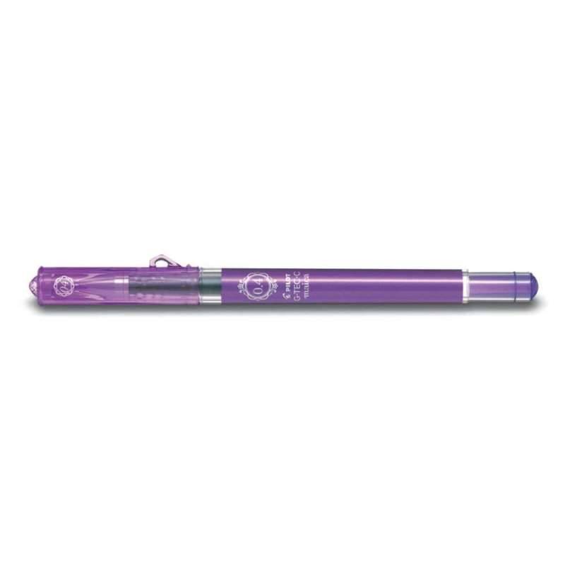 PILOT Gelschreiber in verschiedenen Farben & Stärken, PILOT Modell G-Tec-C Maica, Strichstärke 0,2 mm, Farbe violett von PILOT