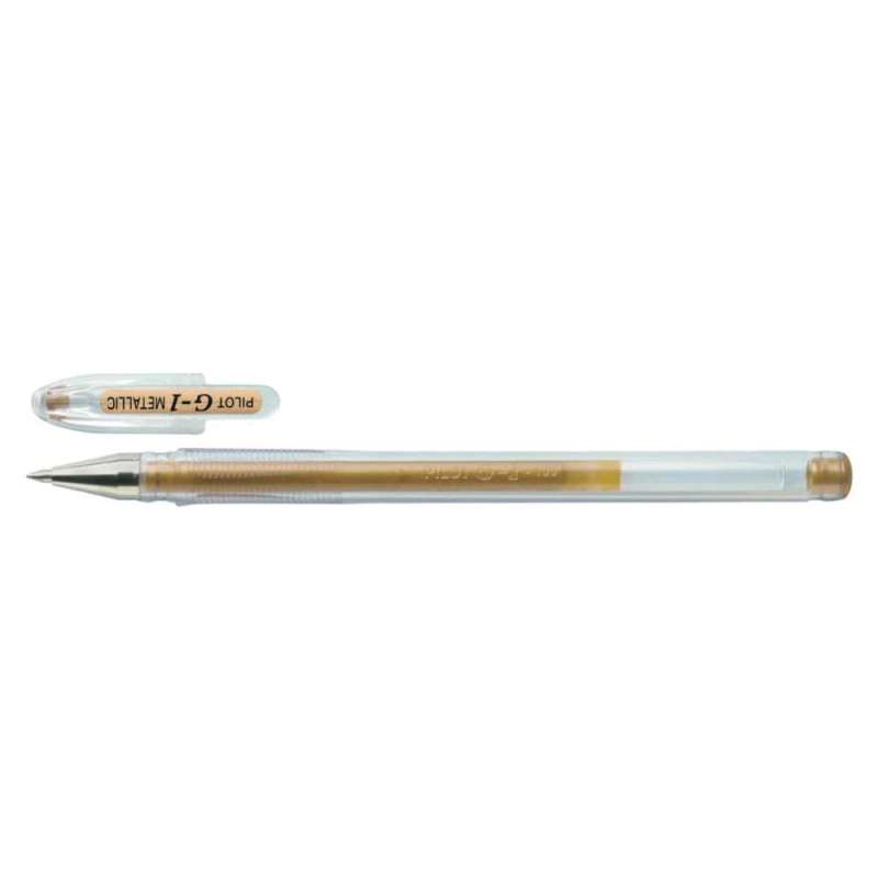 PILOT Gelschreiber in verschiedenen Farben & Stärken, PILOT Modell G1-7, Strichstärke 0,4 mm, Farbe metallic-gold von PILOT