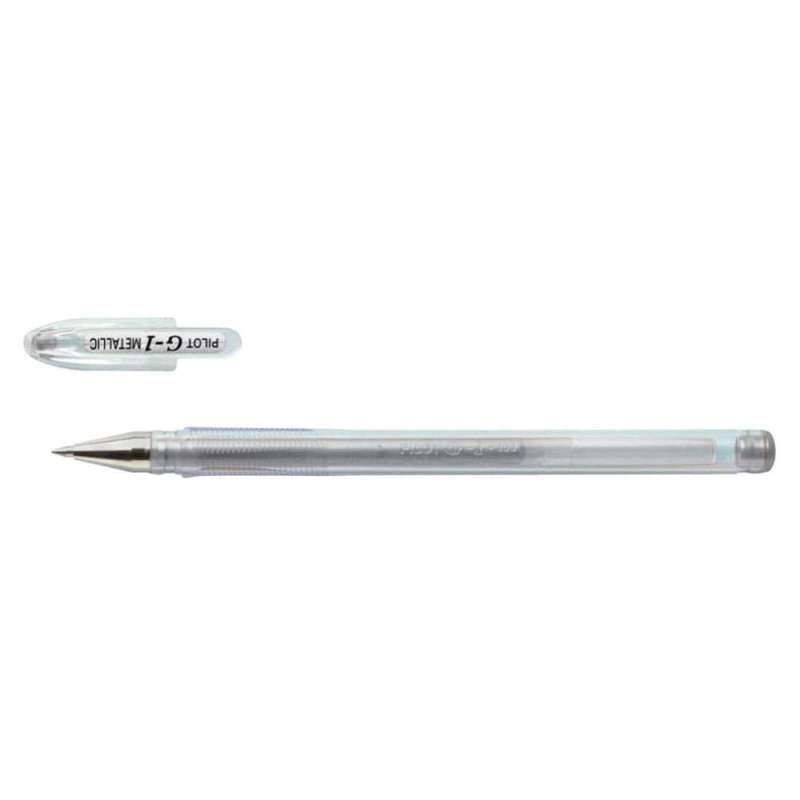 PILOT Gelschreiber in verschiedenen Farben & Stärken, PILOT Modell G1-7, Strichstärke 0,4 mm, Farbe metallic-silber PILOT Gelschreiber in verschiedenen Farben & Stärken, PILOT Modell G1-7, Strichstärke 0,4 mm, Farbe metallic-silber von PILOT