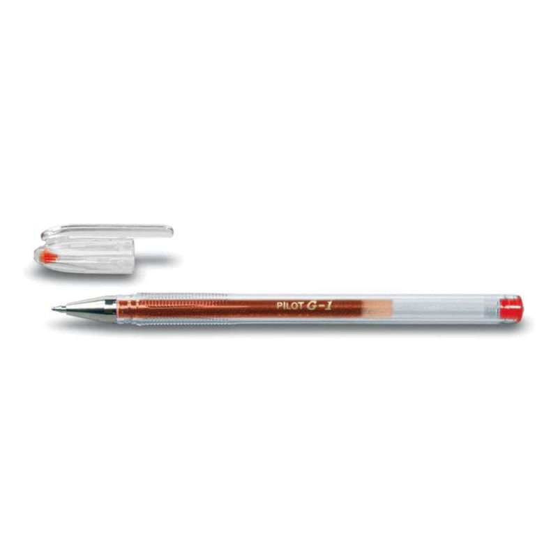 PILOT Gelschreiber in verschiedenen Farben & Stärken, PILOT Modell G1-7, Strichstärke 0,4 mm, Farbe rot von PILOT