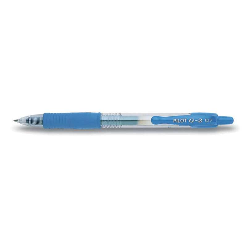 PILOT Gelschreiber in verschiedenen Farben & Stärken, PILOT Modell G2-7, Strichstärke 0,4 mm, Farbe hellblau von PILOT