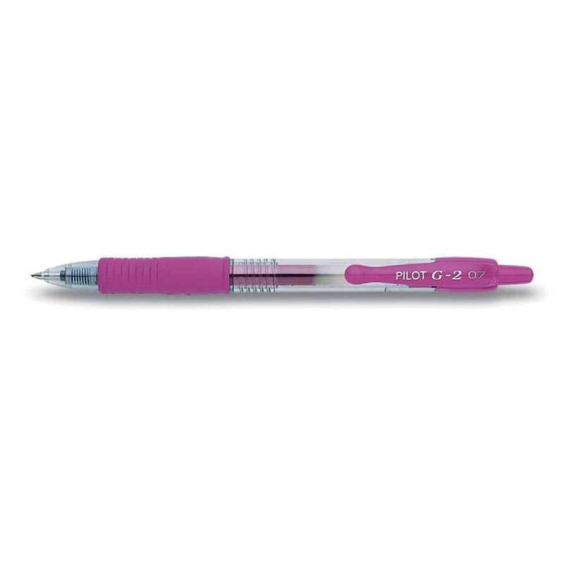 PILOT Gelschreiber in verschiedenen Farben & Stärken, PILOT Modell G2-7, Strichstärke 0,4 mm, Farbe pink von PILOT