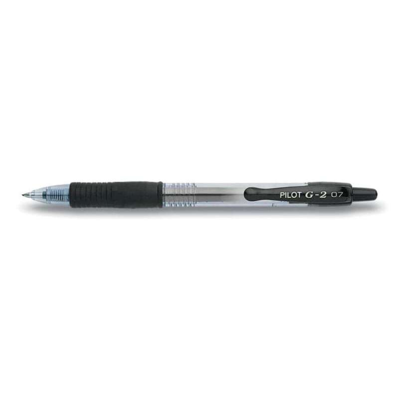 PILOT Gelschreiber in verschiedenen Farben & Stärken, PILOT Modell G2-7, Strichstärke 0,4 mm, Farbe schwarz von PILOT