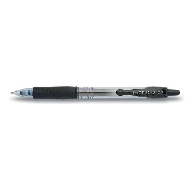 PILOT Gelschreiber in verschiedenen Farben & Stärken, PILOT Modell G2-7, Strichstärke 0,4 mm, Farbe schwarz von PILOT