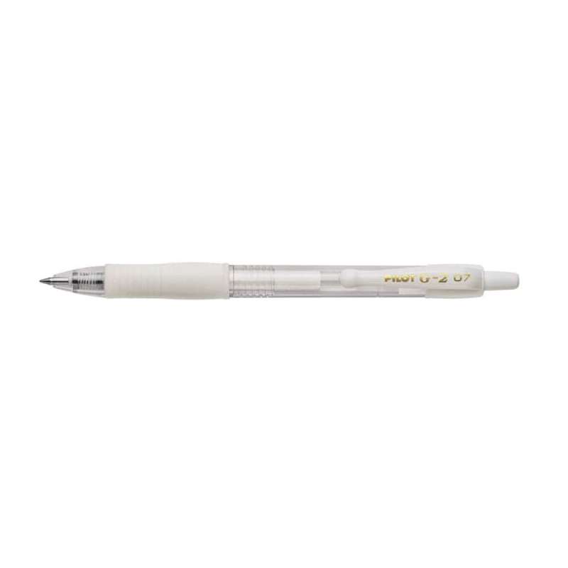 PILOT Gelschreiber in verschiedenen Farben & Stärken, PILOT Modell G2-7 Pastell, Strichstärke 0,4 mm, Farbe pastellweiß von PILOT