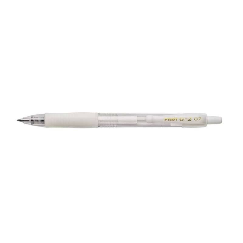 PILOT Gelschreiber in verschiedenen Farben & Stärken, PILOT Modell G2-7 Pastell, Strichstärke 0,4 mm, Farbe pastellweiß von PILOT