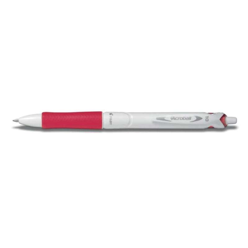 PILOT Kugelschreiber, PILOT Modell Acroball Pure White, Strichstärke 0,4 mm, Farbe rot von PILOT