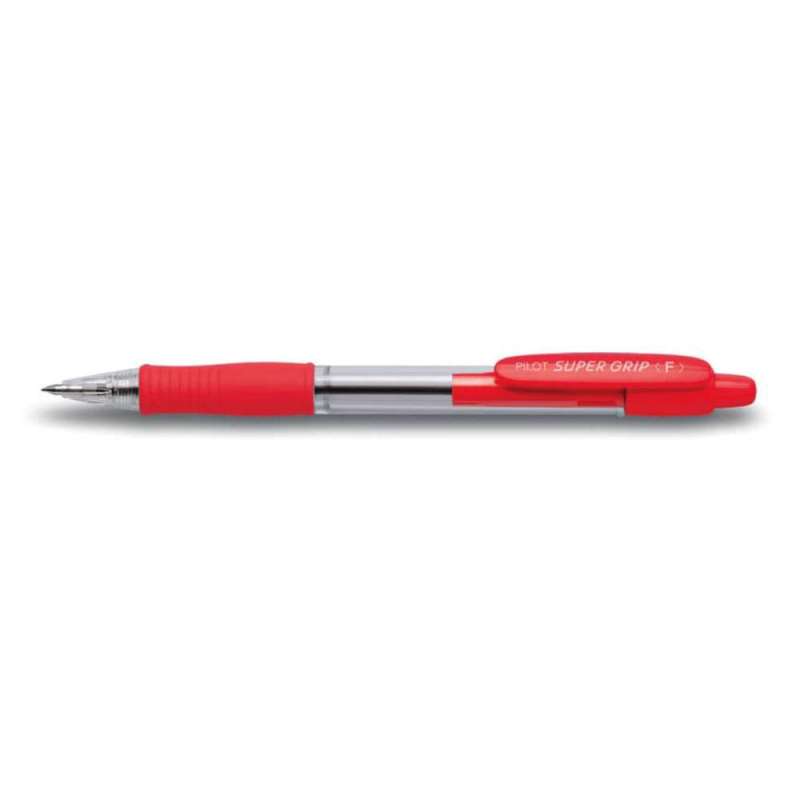 PILOT Kugelschreiber, PILOT Modell Super Grip, Strichstärke 0,3 mm, Farbe rot von PILOT