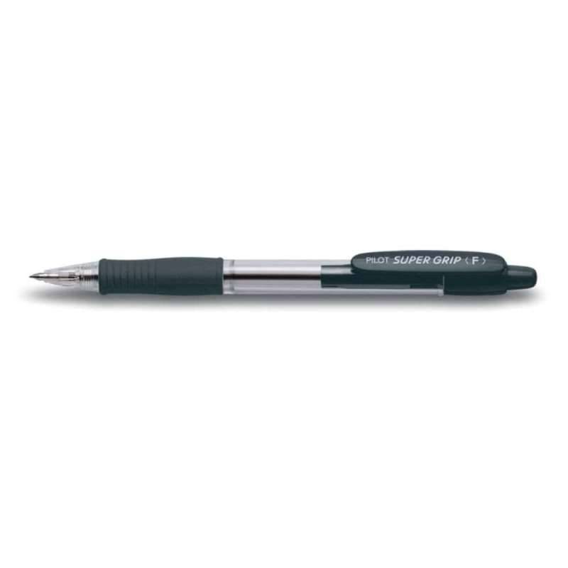 PILOT Kugelschreiber, PILOT Modell Super Grip, Strichstärke 0,3 mm, Farbe schwarz von PILOT