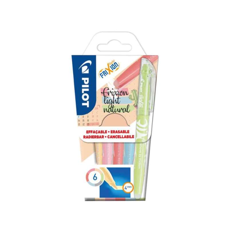 PILOT Textmarker FriXion Light Soft, Sets 6er Set Natural von PILOT