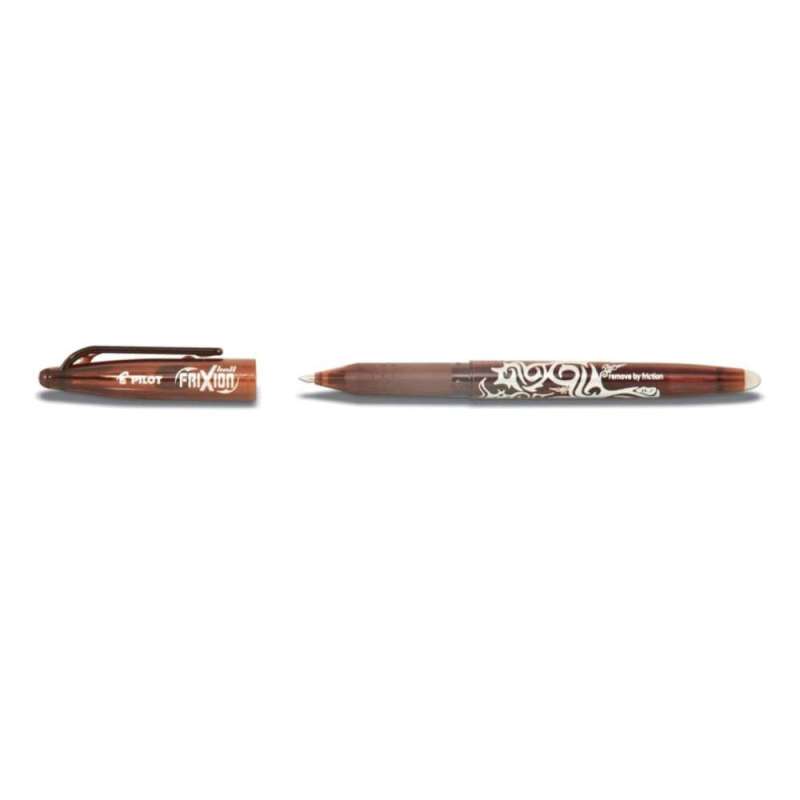 PILOT Tintenroller FriXion Ball, Sets Einzeln, Strichstärke 0,4 mm, Farbe braun von PILOT