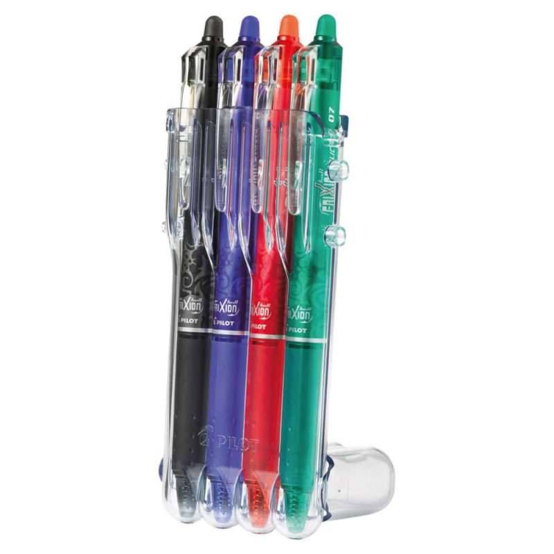 PILOT Tintenroller FriXion Clicker, Sets 4er Set, Strichstärke 0,4 mm von PILOT
