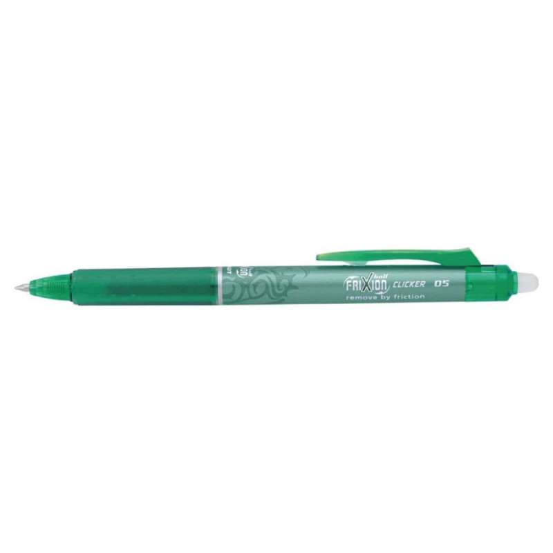 PILOT Tintenroller FriXion Clicker, Sets Einzeln, Strichstärke 0,3 mm, Farbe grün von PILOT