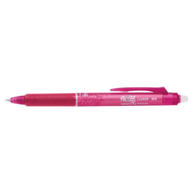 PILOT Tintenroller FriXion Clicker, Sets Einzeln, Strichstärke 0,3 mm, Farbe pink von PILOT