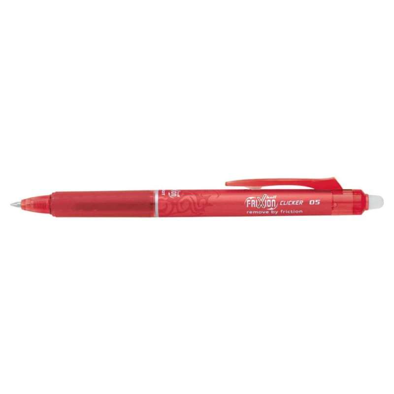 PILOT Tintenroller FriXion Clicker, Sets Einzeln, Strichstärke 0,3 mm, Farbe rot von PILOT