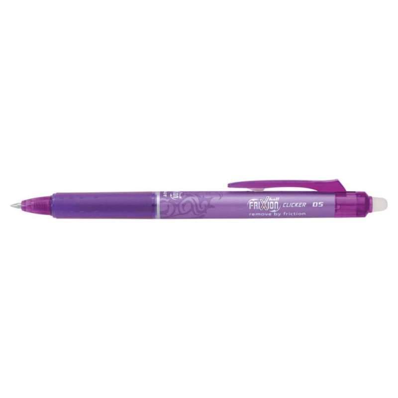 PILOT Tintenroller FriXion Clicker, Sets Einzeln, Strichstärke 0,3 mm, Farbe violett von PILOT