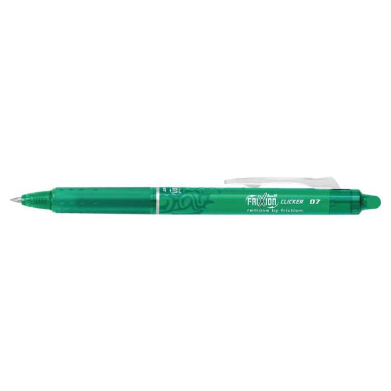 PILOT Tintenroller FriXion Clicker, Sets Einzeln, Strichstärke 0,4 mm, Farbe grün von PILOT