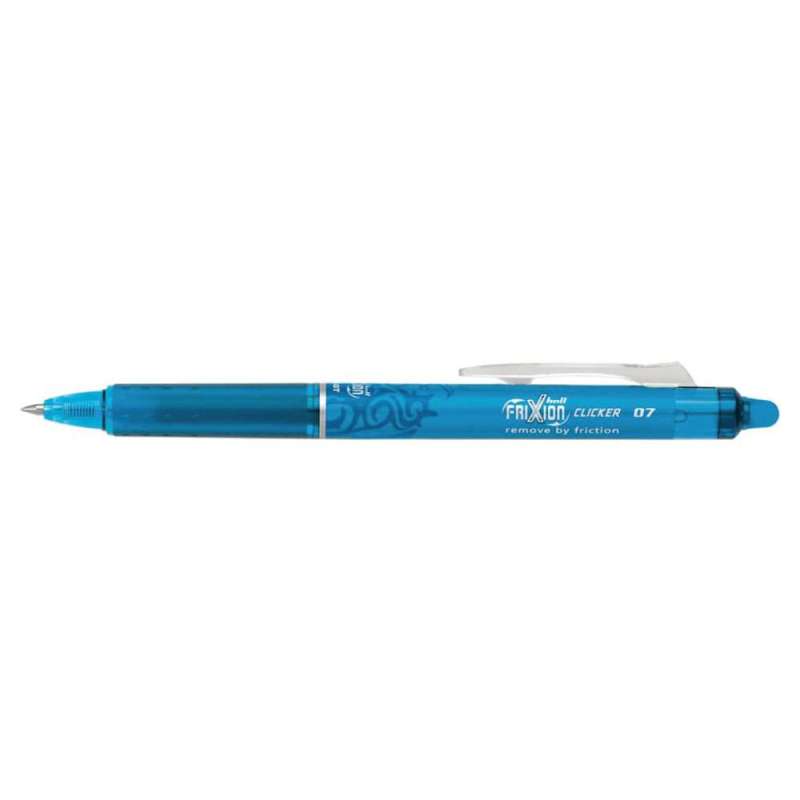 PILOT Tintenroller FriXion Clicker, Sets Einzeln, Strichstärke 0,4 mm, Farbe hellblau von PILOT