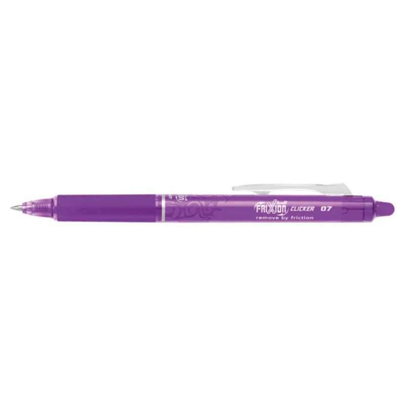 PILOT Tintenroller FriXion Clicker, Sets Einzeln, Strichstärke 0,4 mm, Farbe lila von PILOT