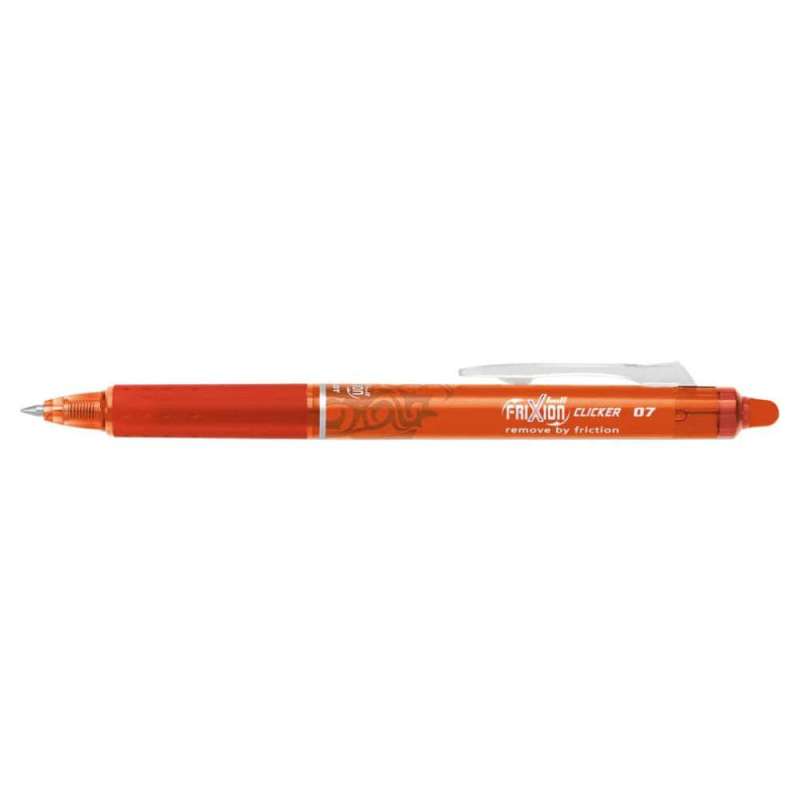 PILOT Tintenroller FriXion Clicker, Sets Einzeln, Strichstärke 0,4 mm, Farbe orange von PILOT