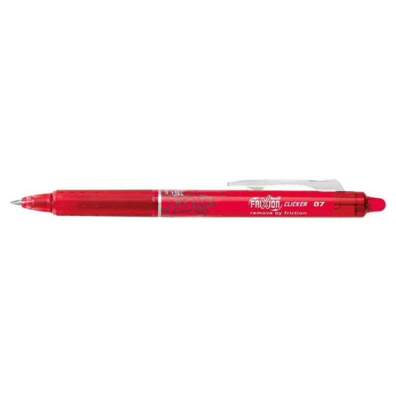 PILOT Tintenroller FriXion Clicker, Sets Einzeln, Strichstärke 0,4 mm, Farbe rot von PILOT