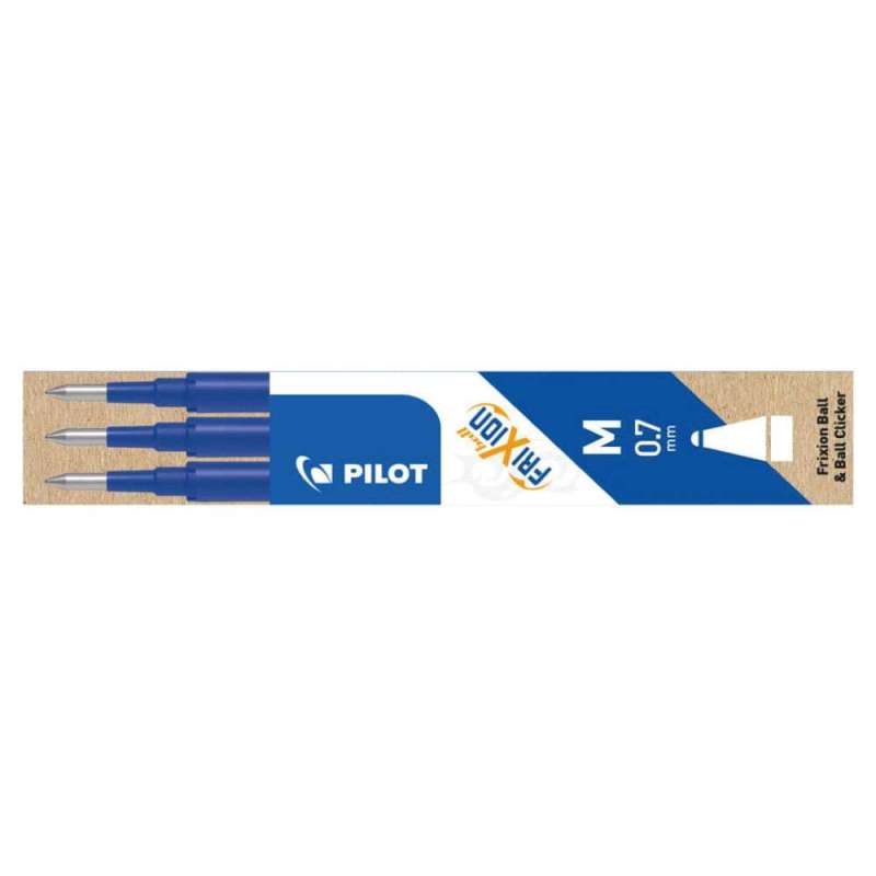 PILOT Tintenrollermine FriXion Ball/Clicker, Sets 3er Set, Farbe blau von PILOT
