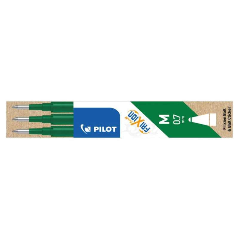 PILOT Tintenrollermine FriXion Ball/Clicker, Sets 3er Set, Farbe grün von PILOT