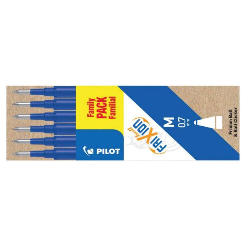 PILOT Tintenrollermine FriXion Ball/Clicker, Sets 6er Set, Farbe blau PILOT Tintenrollermine FriXion Ball/Clicker, Sets 6er Set, Farbe blau von PILOT