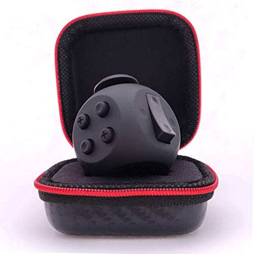 PILPOC theFube Fidget Toy - Premium Qualität Fidget Cube mit Exklusiver Schutzhülle, Anti Stress und ADHS Spielzeug, Fidget Würfel [Schwarz] von PILPOC