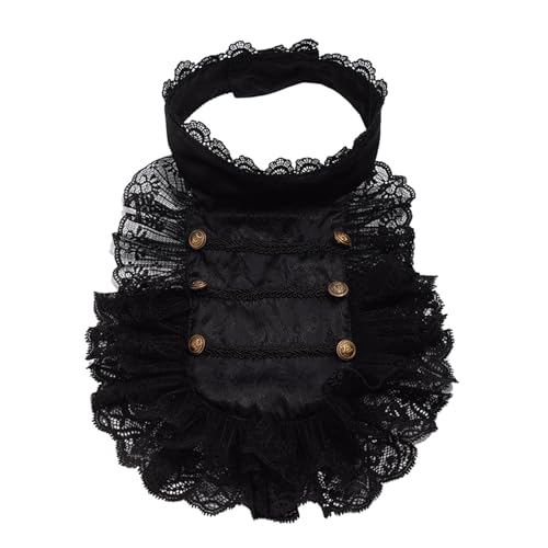 PINGSHI Boutique UK Dekorativer falscher Kragen, schwarzer Spitzenhals, Nietenkragen, europäischer Palast-Retro-Stil, Gothic, abnehmbarer Kragen for Damen PINGSHI Boutique UK Dekorativer falscher Kragen, schwarzer Spitzenhals, Nietenkragen, europäischer Palast-Retro-Stil, Gothic, abnehmbarer Kragen for Damen von PINGSHI Boutique UK