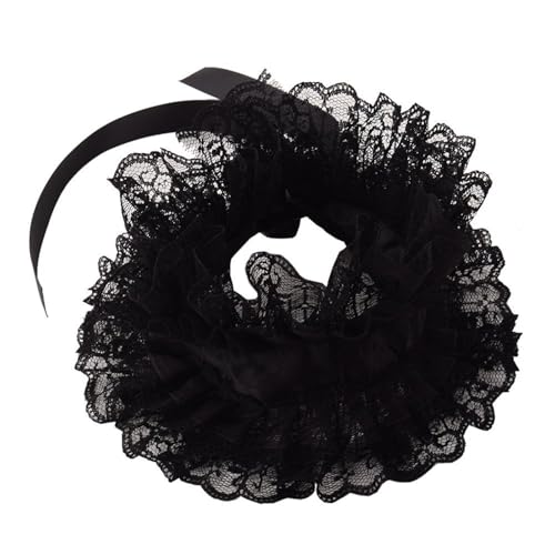PINGSHI Boutique UK Gothic Lace Rüschenkragen Cape Retro Lagen Abnehmbarer Kragen Kostüm Accessoire von PINGSHI Boutique UK