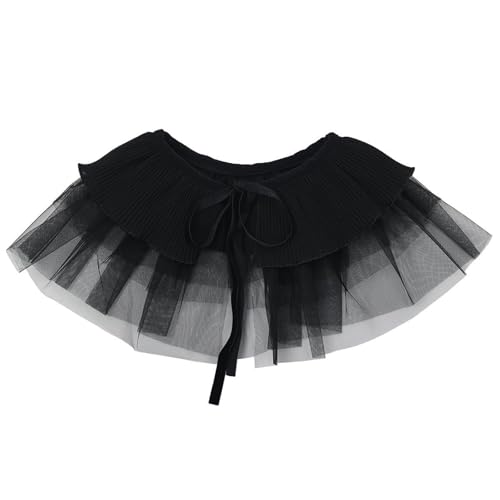 PINGSHI Boutique UK Schal mit gerüschtem Kunstkragen, vielseitiger, abnehmbarer Kragen for alle 4 Jahreszeiten mit Rüschenbesatz, elegantes Blusen- und Kleideraccessoire PINGSHI Boutique UK Schal mit gerüschtem Kunstkragen, vielseitiger, abnehmbarer Kragen for alle 4 Jahreszeiten mit Rüschenbesatz, elegantes Blusen- und Kleideraccessoire von PINGSHI Boutique UK