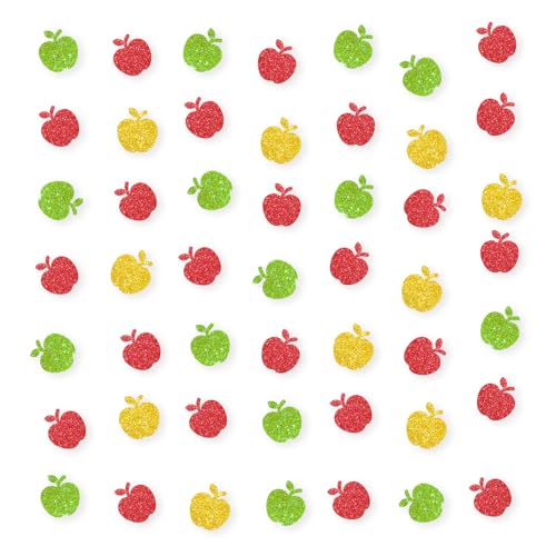 100 Stück Apfel Konfetti Rot Glitzer Apfel Papier Streuung Apfel Thema Party Tisch Dekor Apfel Smash Kuchen Dekor Obst Thema Geburtstag Tisch Konfetti von PINKAAJ